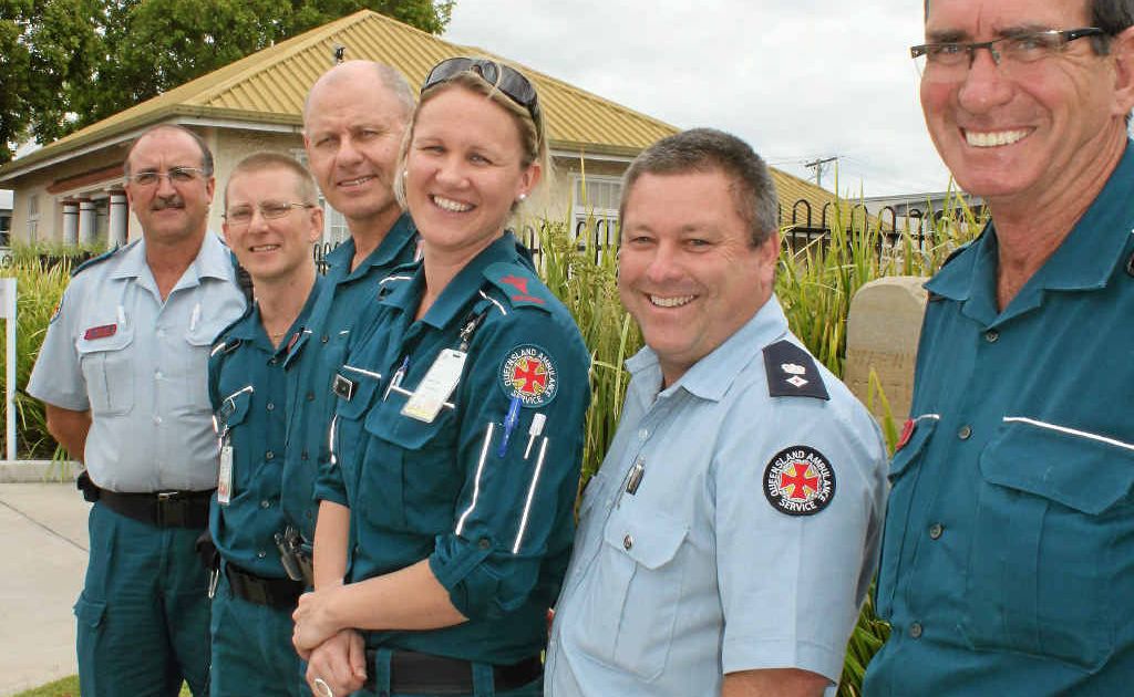 Warwick Ambulance paramedics Paul Ryan, Jamie Taylor, Norm Windle, Clare Denver, Andrew McLean (area director) and Dave Thompson. Warwick Ambulance paramedics Paul Ryan, Jamie Taylor, Norm Windle, Clare Denver, Andrew McLean (area director) and Dave Thompson.